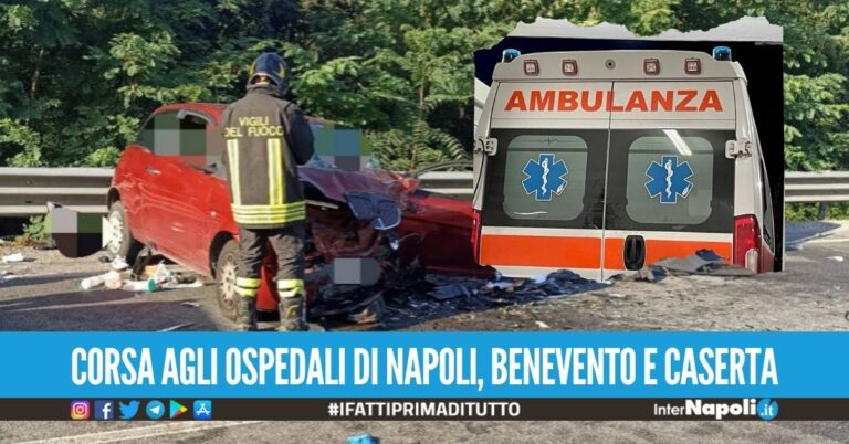 Grave incidente sulla Statale, feriti 3 ragazzini e un neonato