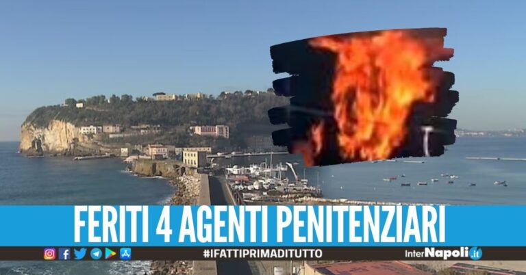Sassi contro l'infermiere e incendio nelle celle, caos nel carcere di Nisida