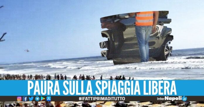 Mamma rischia di annegare a Pinetamare, salvata dai parcheggiatori