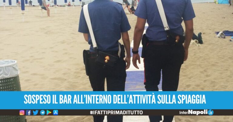 Lavoratori in nero sul lido a Torre Annunziata, denunciato il titolare
