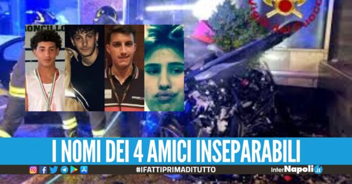 Strage in Irpina, 4 ragazzi muoiono nell'incidente stradale
