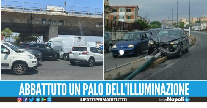 Doppio incidente tra Barra e Ponticelli, coinvolte auto e furgoncino