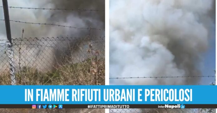 Acerra, in fiamme la maxi discarica di Calabricito l'ombra della camorra dietro il rogo
