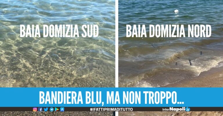 Baia Domizia bandiera blu, ma nel lato nord il mare non è dei miglior