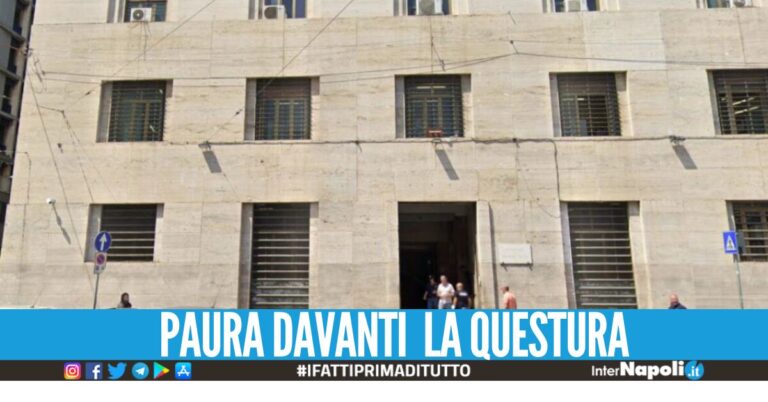 Minaccia di darsi fuoco dinanzi la Questura di Napoli, bloccato dalla Digos
