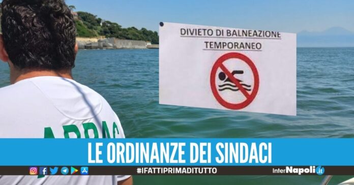 Mare vietato tra Napoli e Licola, scattano 5 divieti di balneazione