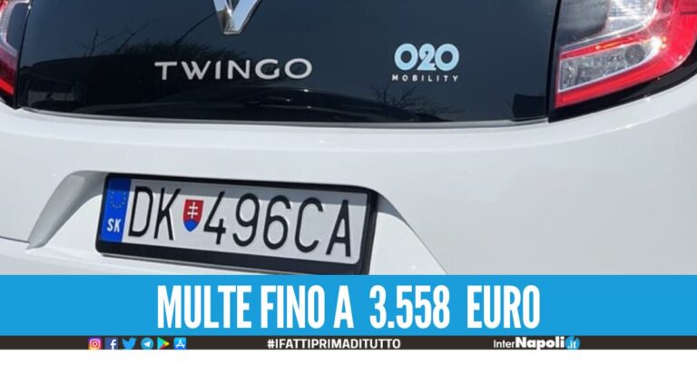 Nuova normativa in vigore: stretta sui veicoli con targa estera, a Napoli il record