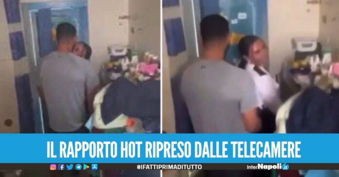 Agente della penitenziara insieme ad un detenuto, arrestata dopo il rapporto hot