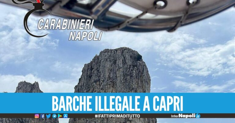 Capri. Imbarcazioni che attraversano i Faraglioni, nei guai 3 skipper