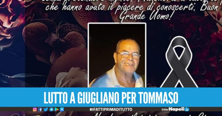 Lacrime e dolore a Giugliano per Tommaso Rao, vittima dell’incidente in via Frezza
