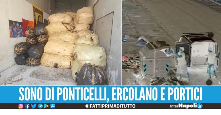 Deposito di scarpe e abiti usati scoperto a Napoli, 4 denunciati