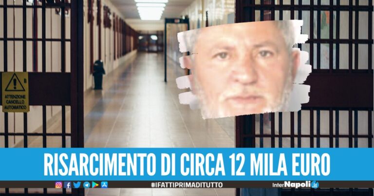 Detenuto in condizioni poco umane, risarcimento al ras dei Contini