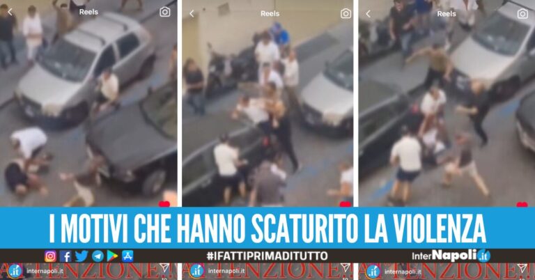 Maxi rissa in strada a Napoli virale sui social, denunciate 8 persone