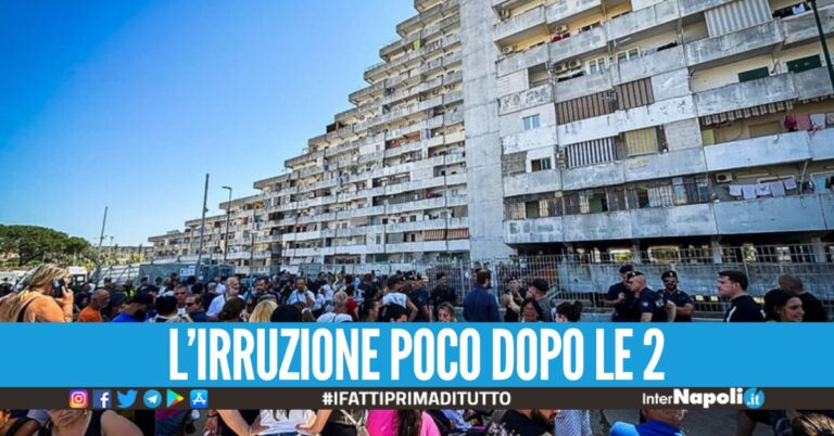 Notte movimentata a Scampia, 30 sfollati rientrano nella Vela