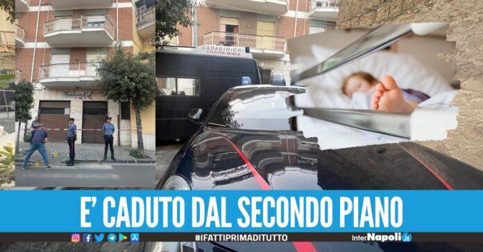 Si prega al Santonono per il bimbo caduto dal balcone, lesioni alla milza è in rianimazione in gravissime condizioni