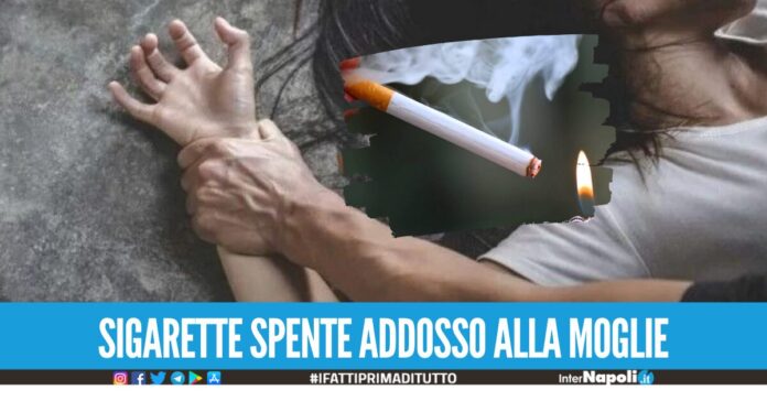 Ustiona moglie con sigaretta, 23enne arrestato a Marcianise