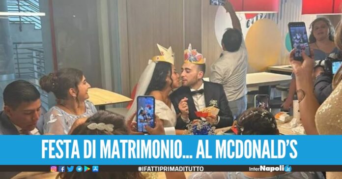 [VIDEO]. Avellino, sposi festeggiano le nozze al McDonald's «Perché siamo poveri»