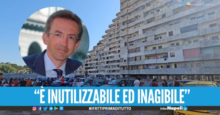 Via tutti dalla Vela Celeste, è inagibile, arriva l'ordinanza di sgombero del Comune di Napoli