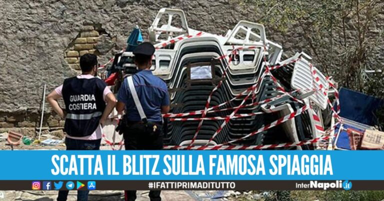 Scovato un lido abusivo a Ischia, c'erano lettini e ombrelloni