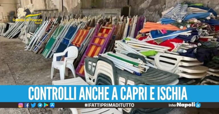 Lidi abusivi scoperti tra Napoli e Ischia, blitz della Finanza