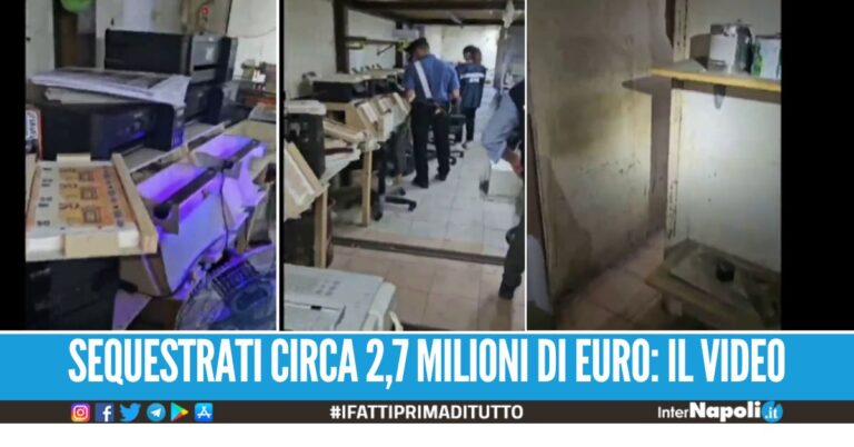 Stampavano soldi falsi a Napoli, scovata la stamperia segreta
