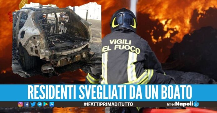 Maserati distrutta a Torre del Greco, indagine sull'esplosione in strada