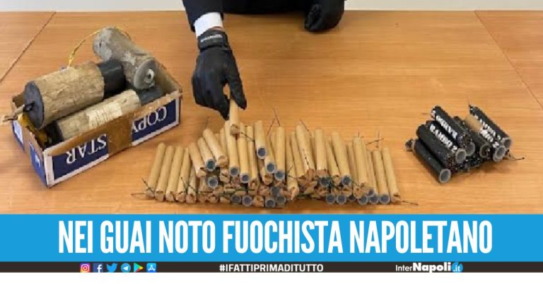 Arrestato noto fuochista dell'area nord di Napoli, produceva e vendeva i botti in modo illegale