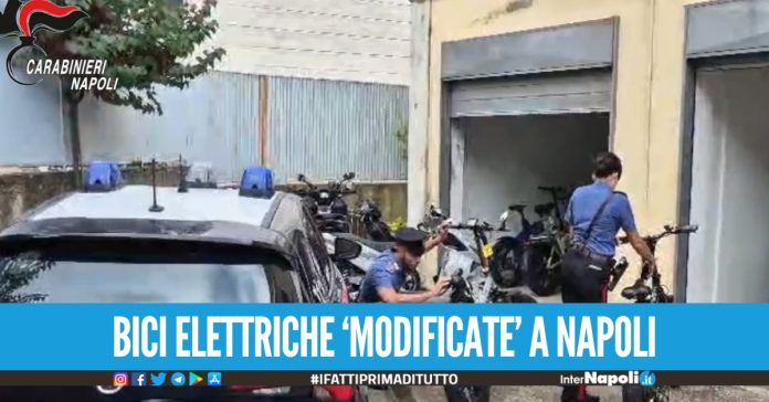 Bici elettriche trasformate in scooter abusivi, 27 su 44 non sono a norma i dati dei carabinieri di Sorrento