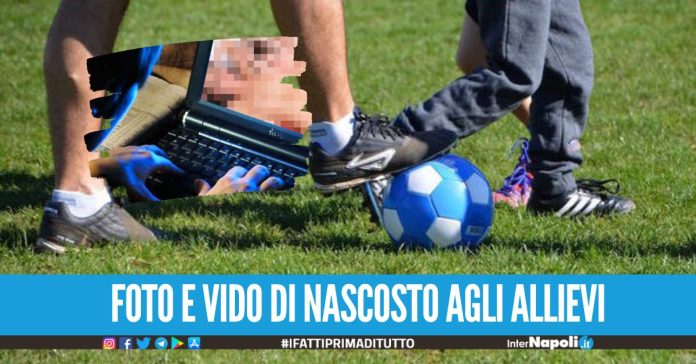 Choc in una scuola calcio di Napoli, allenatore abusa di un allievo nel pc aveva foto e video di bimbi nudi