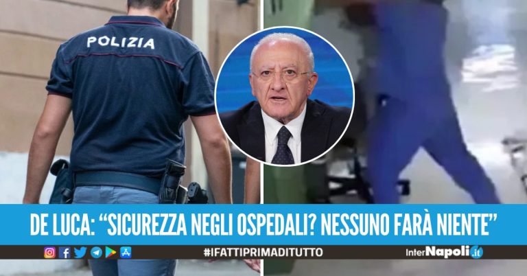 Aggredì vigilantes e infermieri in ospedale nel Napoletano, arrestato 58enne
