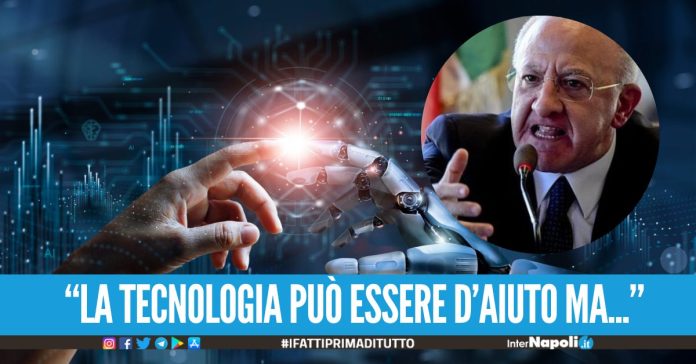 De Luca favorevole all'Intelligenza Artificiale Serve anche alle imprese