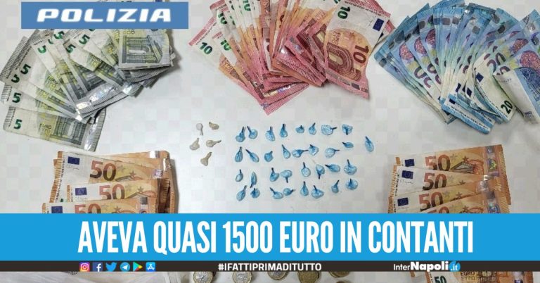 Droga e soldi nella busta della spesa, 39enne fermato a Napoli dalla polizia
