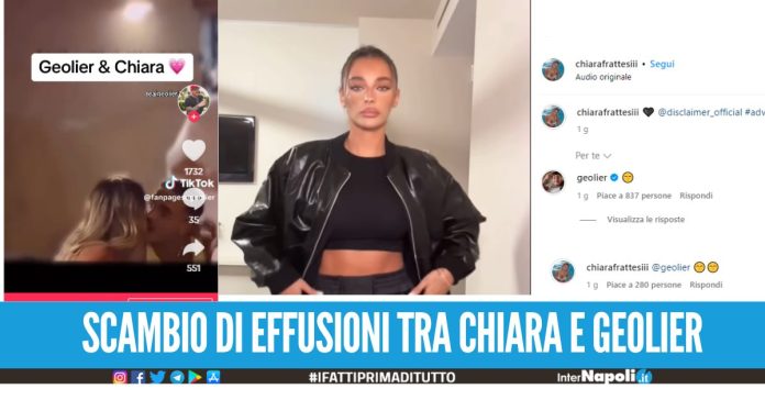 Geolier e Chiara Frattesi non si nascondono più, scambio di baci su Instagram