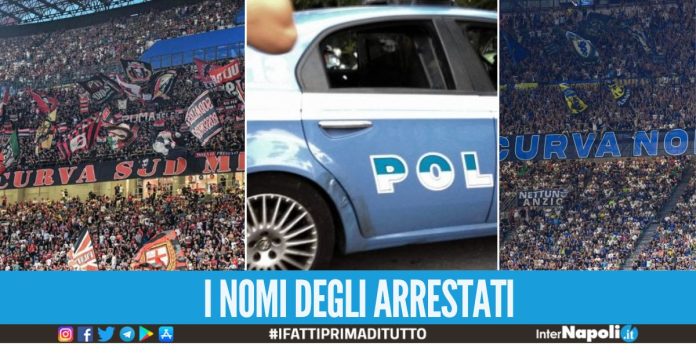 Infiltrazione mafiose nelle curve di Milan e Inter, 19 arresti