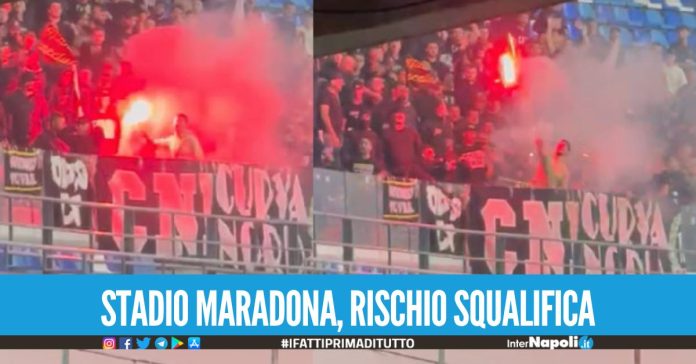 Lancio di bombe carta e fumogeni durante Napoli-Palermo, identificati 3 tifosi