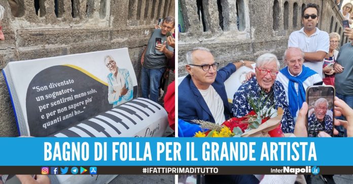 A Calvizzano una panchina in onore di Peppino di Capri: 