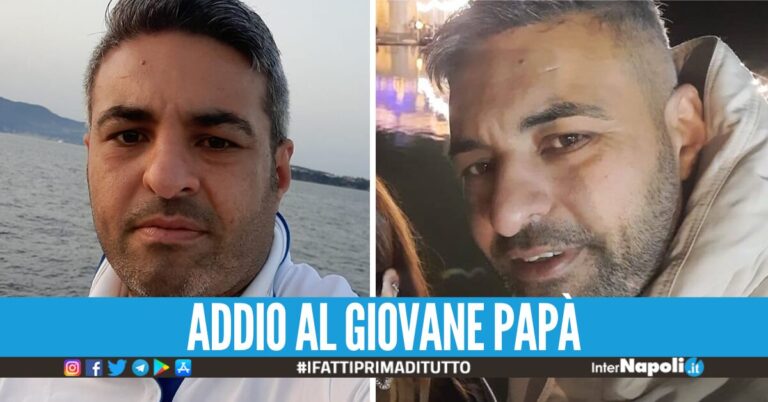 Dolore a Giugliano per Raffaele Bombace, il 40enne ucciso da un malore