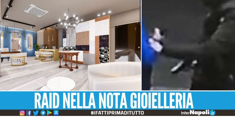 Rapina a mano armata in una gioielleria a Casoria, bottino da 250mila euro