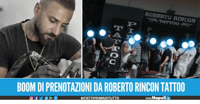 Roberto Rincon non si ferma, agenda piena fino ad inizio anno per il noto tatuatore di Giugliano