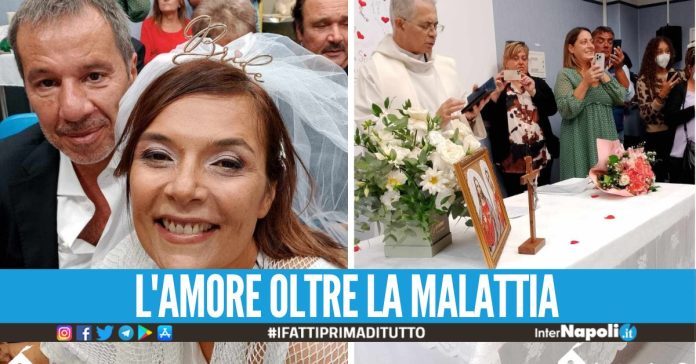 Silvia e Cristiano sposi al Cardarelli, la storia degli sposini commuove il web