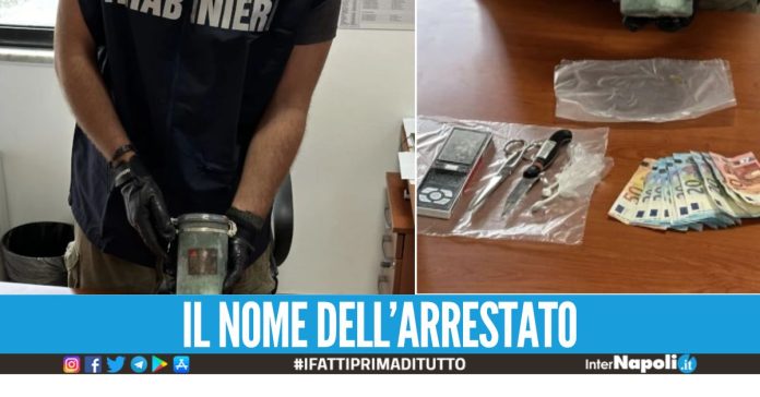 Tenta di bruciare la cocaina nell'acido, arrestato 39enne a Caivano
