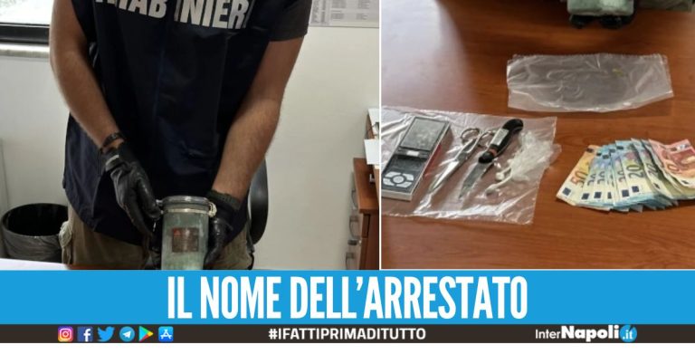 Tenta di bruciare la cocaina nell'acido, arrestato 39enne a Caivano