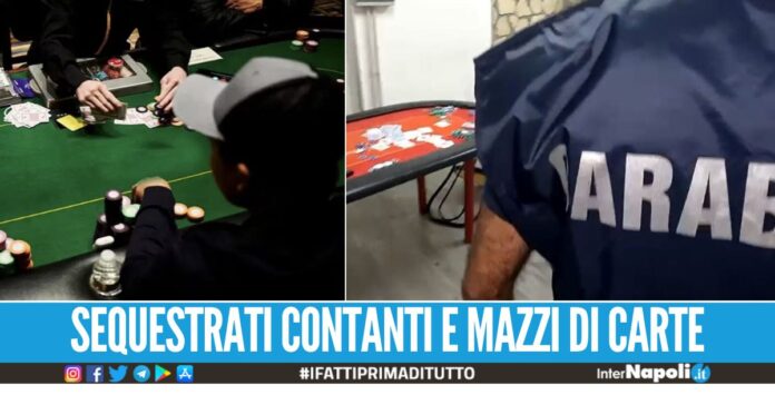 Blitz in casa a Casandrino, scovata una bisca clandestina: 7 denunciati