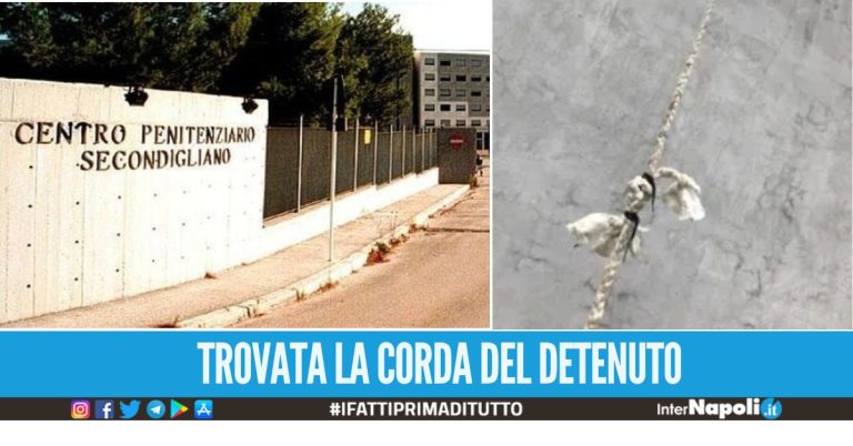 Tenta la clamorosa fuga dal carcere di Secondigliano, agenti in azione