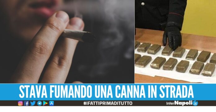 Aveva 2 kg di hashish in cameretta, arrestato 24enne a Pozzuoli