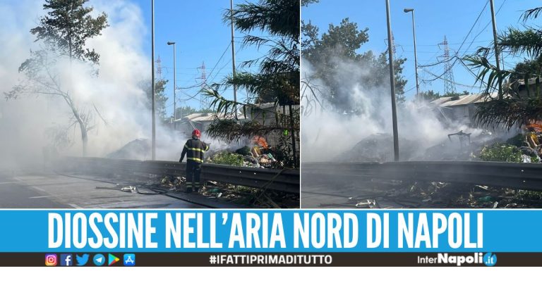 Incendio lungo la Circumvallazione Esterna, bruciano elettrodomestici e rifiuti