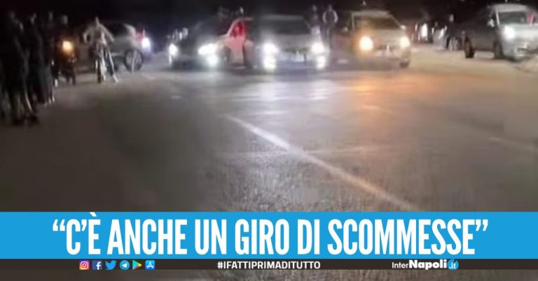 Afragola, corse clandestine di auto nel parcheggio del centro commerciale