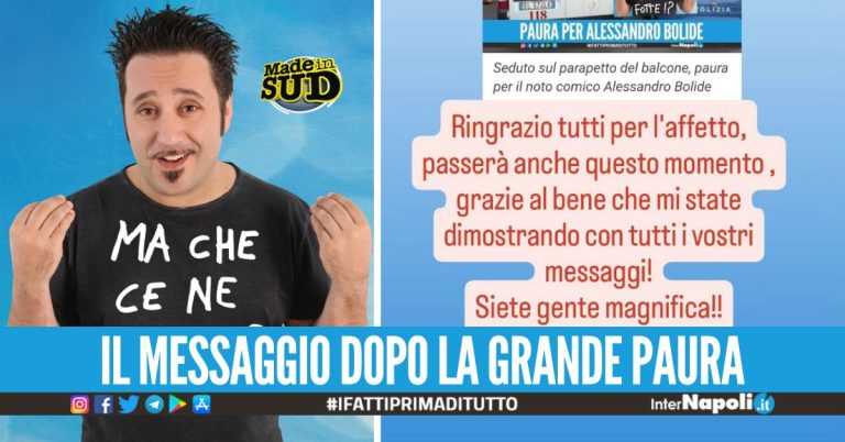 Alessandro Bolide rassicura i fan: "Grazie per l'affetto, passerà anche questo momento"