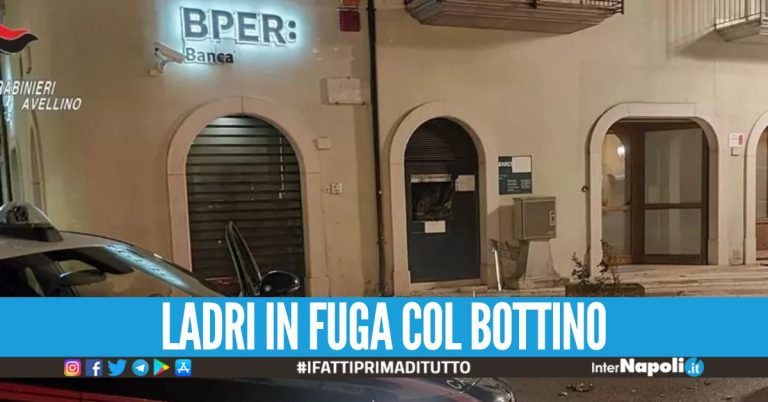 'Banda della marmotta' scatenata nell'Avellinese, quinto assalto al bancomat in pochi mesi
