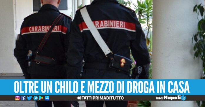 Laboratorio scovato a Giugliano, sequestrati droga e 4mila euro in contanti